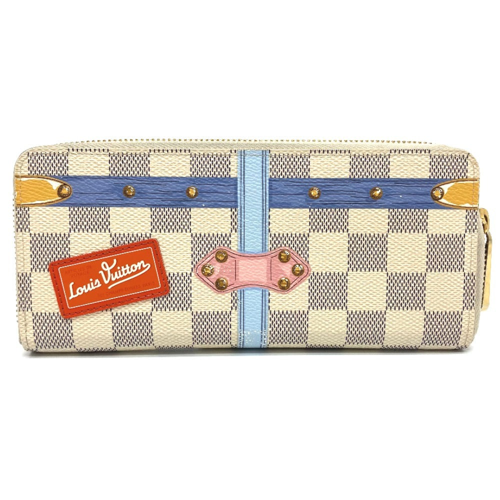 LOUIS VUITTON N60109 ダミエ アズ―ル サマートランクコレクション ポルトフォイユ クレマンス 長財布 ダミエアズールキャンバス レディース ホワイト