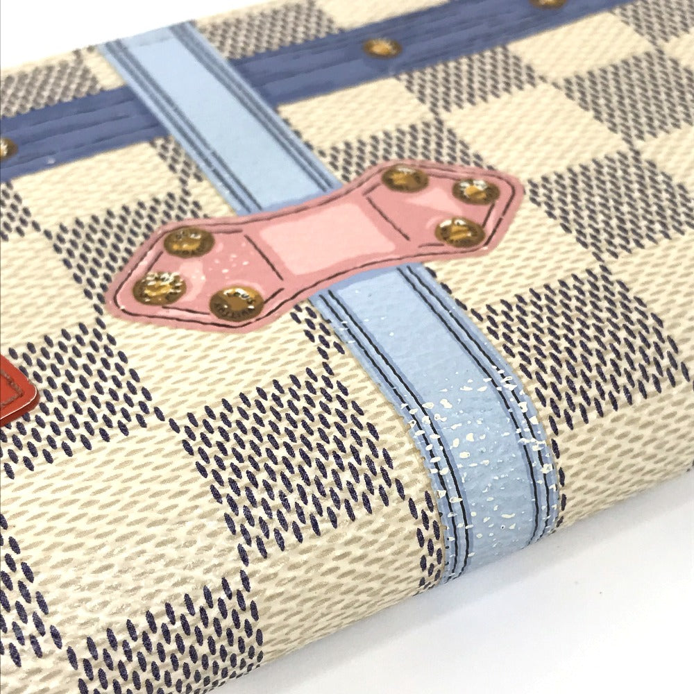 LOUIS VUITTON N60109 ダミエ アズ―ル サマートランクコレクション ポルトフォイユ クレマンス 長財布 ダミエアズールキャンバス レディース ホワイト