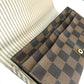 LOUIS VUITTON N63179 Damier Portefeuille Sarah Bifold Wallet Long Wallet Damier Canvas Women's Ebene Brown