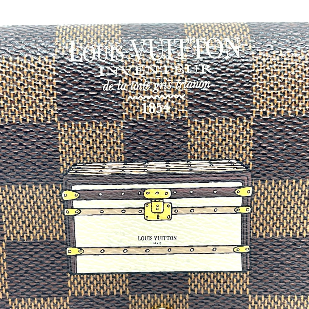 LOUIS VUITTON N63179 Damier Portefeuille Sarah Bifold Wallet Long Wallet Damier Canvas Women's Ebene Brown