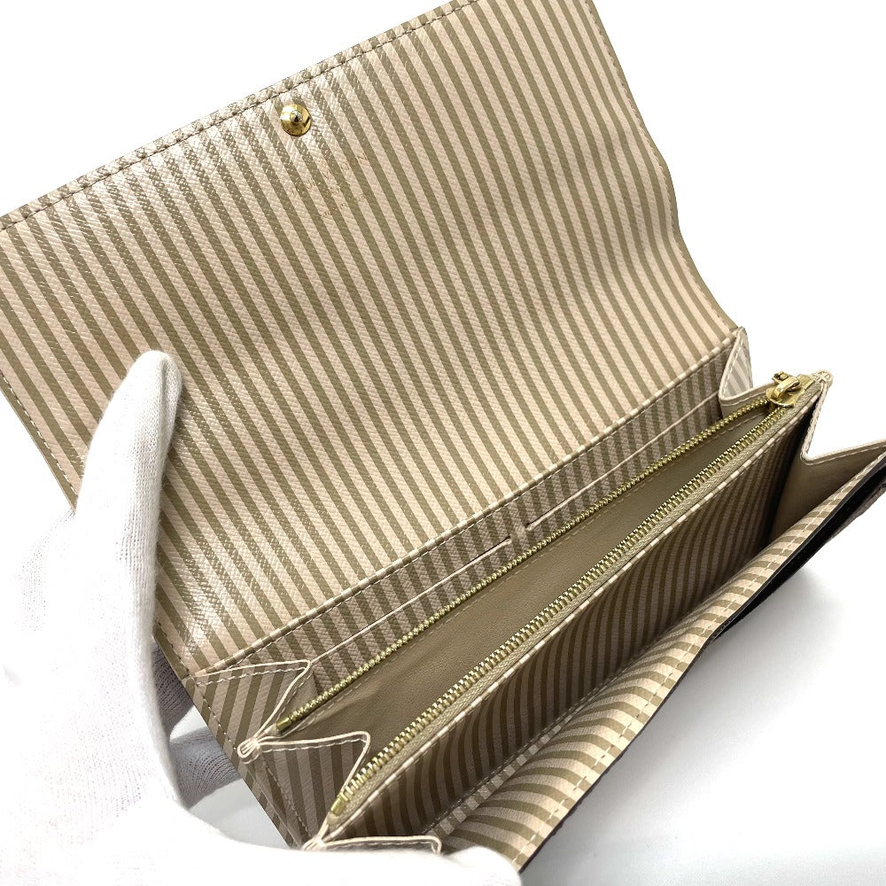 LOUIS VUITTON N63179 Damier Portefeuille Sarah Bifold Wallet Long Wallet Damier Canvas Women's Ebene Brown