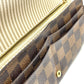 LOUIS VUITTON N63179 Damier Portefeuille Sarah Bifold Wallet Long Wallet Damier Canvas Women's Ebene Brown