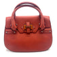 Salvatore Ferragamo 7899 Leather Handbag for Women in Terracotta and Red