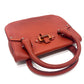 Salvatore Ferragamo 7899 Leather Handbag for Women in Terracotta and Red