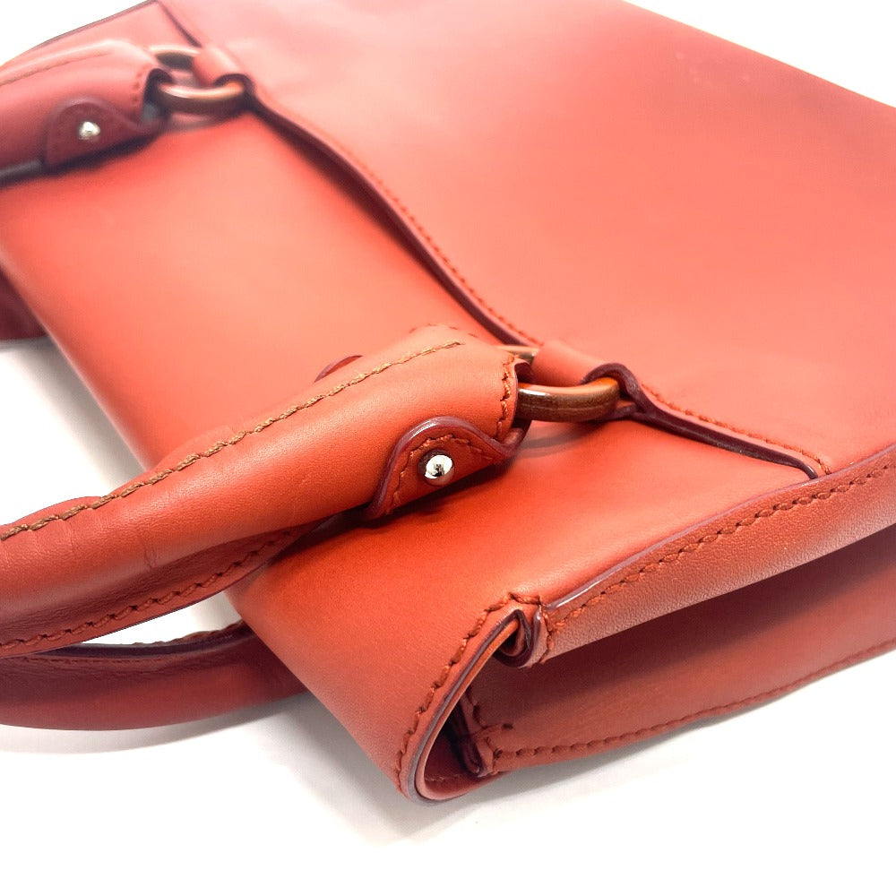 Salvatore Ferragamo 7899 Leather Handbag for Women in Terracotta and Red