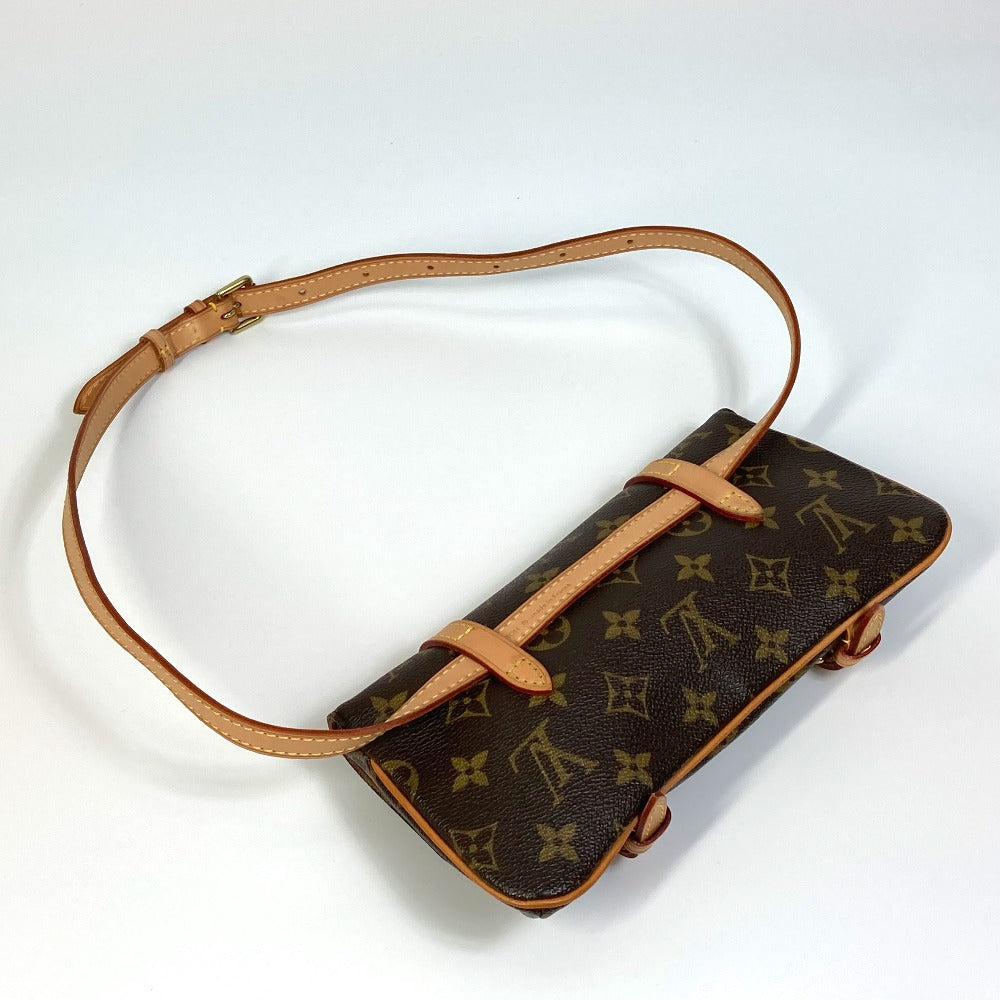LOUIS VUITTON M51159 Monogram Canvas Pochette Marel Waist Pouch/Fan Bag in Brown
