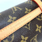 LOUIS VUITTON M51159 Monogram Canvas Pochette Marel Waist Pouch/Fan Bag in Brown