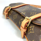 LOUIS VUITTON M51159 Monogram Canvas Pochette Marel Waist Pouch/Fan Bag in Brown
