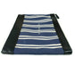 BALENCIAGA 420407 Stripe Logo Navy Clip M Large Pouch/Clutch Bag in Canvas/Leather, Unisex, Navy and Black
