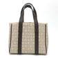 BVLGARI Logomania Tote Bag, Canvas/Leather, Beige, Women's