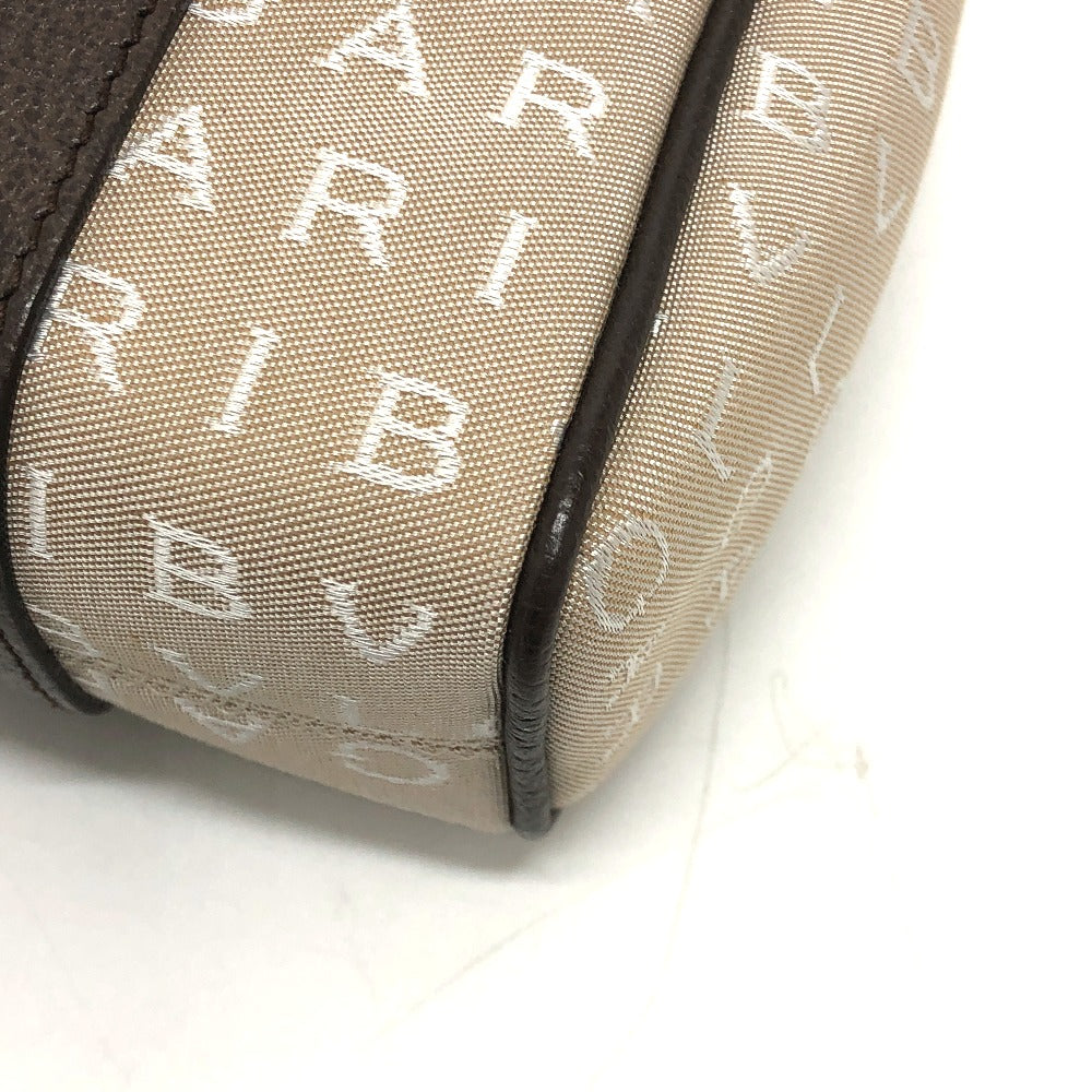 BVLGARI Logomania Tote Bag, Canvas/Leather, Beige, Women's