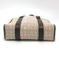 BVLGARI Logomania Tote Bag, Canvas/Leather, Beige, Women's