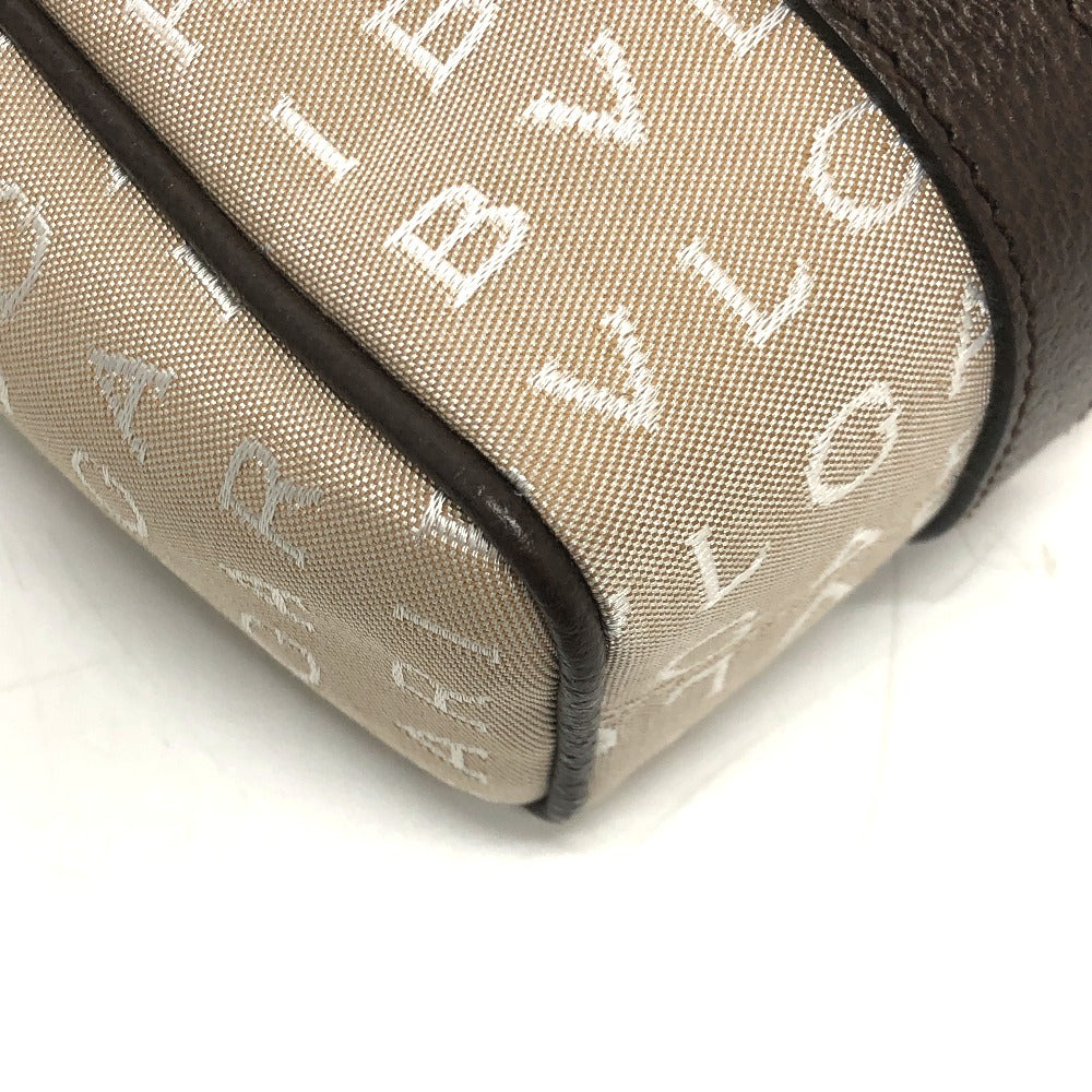 BVLGARI Logomania Tote Bag, Canvas/Leather, Beige, Women's
