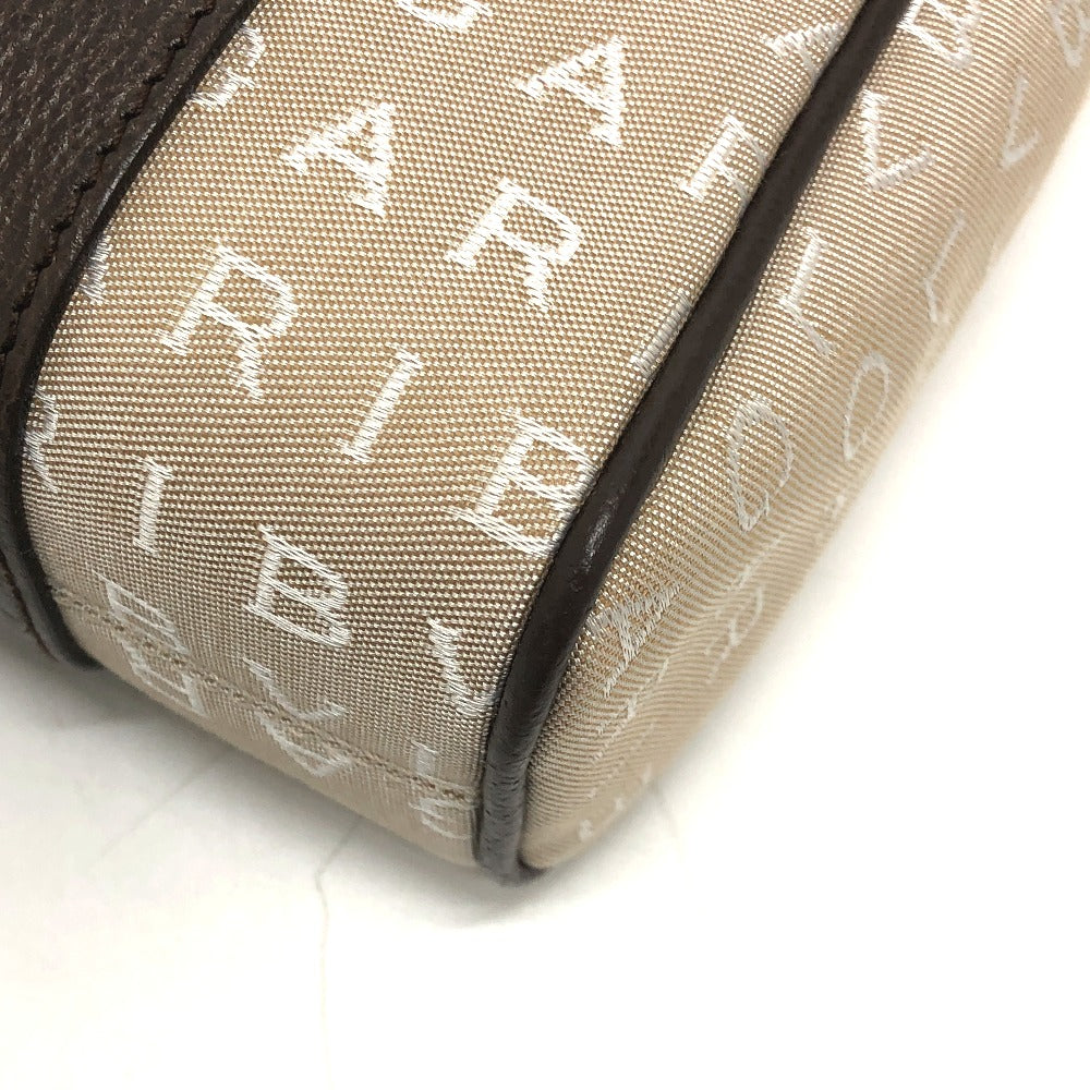 BVLGARI Logomania Tote Bag, Canvas/Leather, Beige, Women's