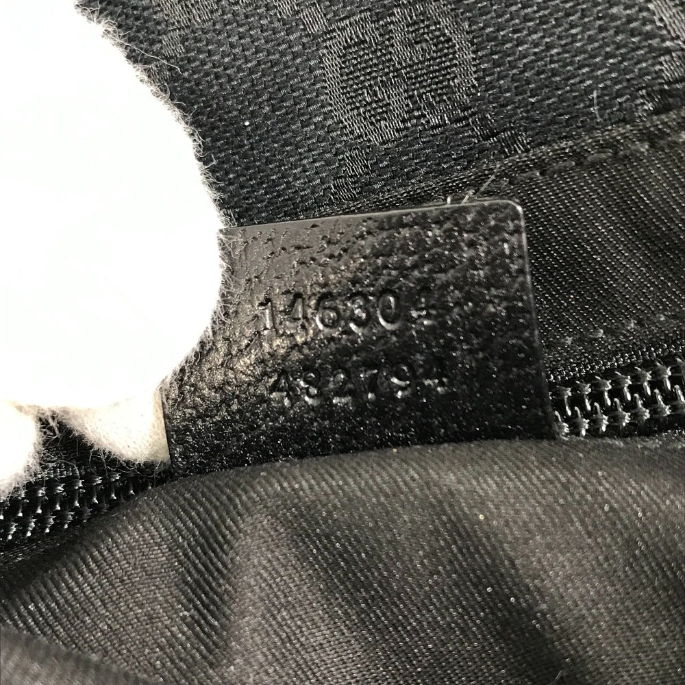 GUCCI 146304 GG Belt Bag, Body Bag, Waist Bag, GG Canvas, Men's, Black