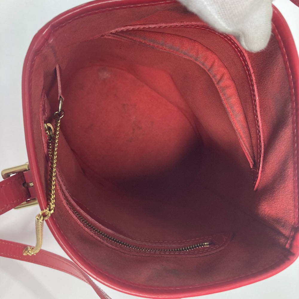 LOUIS VUITTON M5899E Epi Petit Bucket PM Shoulder Tote Bag in Epi Leather, Red