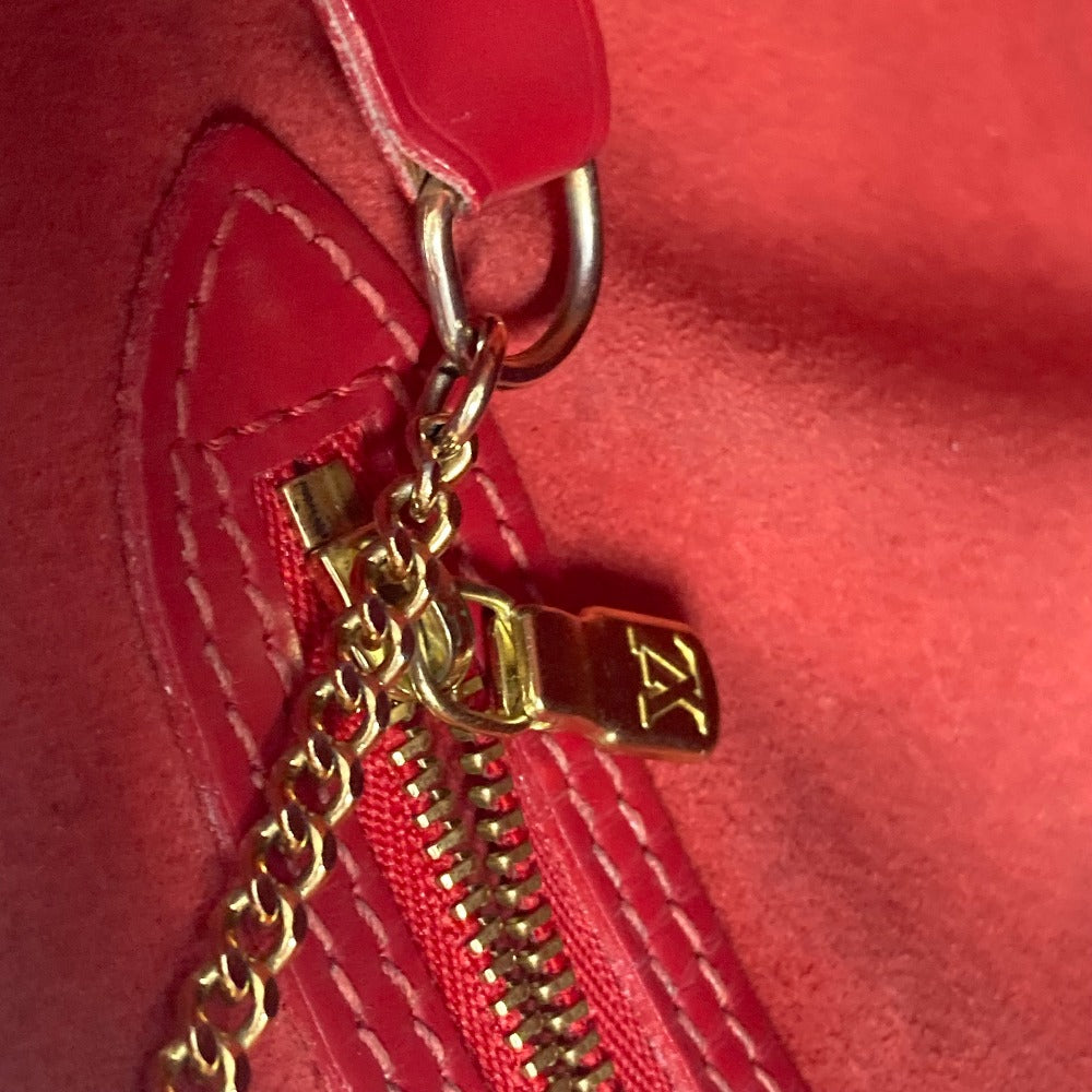 LOUIS VUITTON M5899E Epi Petit Bucket PM Shoulder Tote Bag in Epi Leather, Red