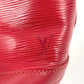 LOUIS VUITTON M5899E Epi Petit Bucket PM Shoulder Tote Bag in Epi Leather, Red