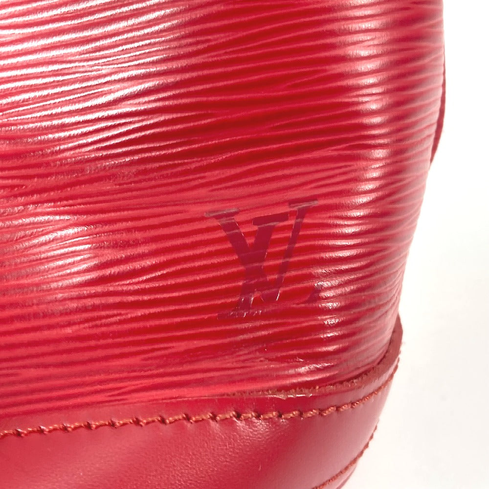 LOUIS VUITTON M5899E Epi Petit Bucket PM Shoulder Tote Bag in Epi Leather, Red