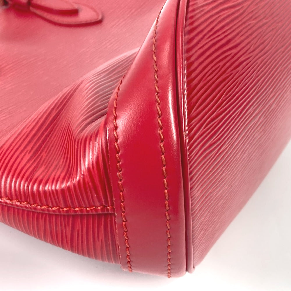 LOUIS VUITTON M5899E Epi Petit Bucket PM Shoulder Tote Bag in Epi Leather, Red