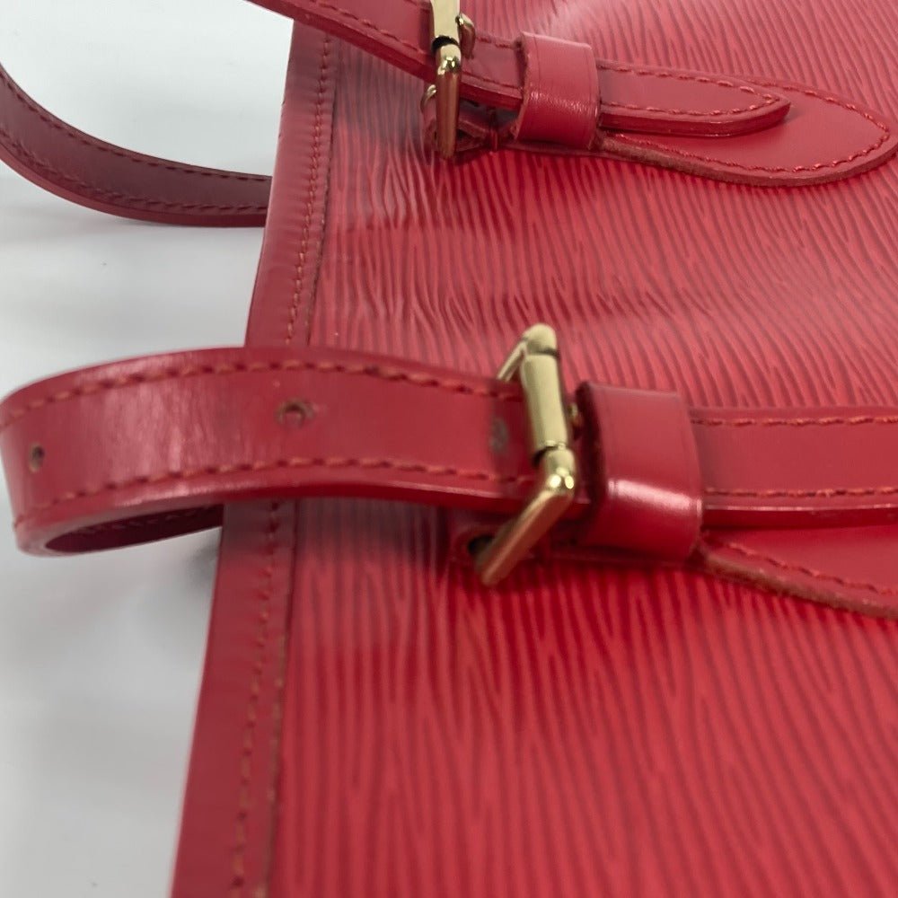 LOUIS VUITTON M5899E Epi Petit Bucket PM Shoulder Tote Bag in Epi Leather, Red