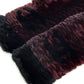CHANEL CC Coco Mark Fur Scarf for Women, Red and Bordeaux