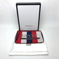 GUCCI 524788 Men's and Women's Baiadera Sylvie Striped Logo Clutch Bag Canvas/Leather Unisex Red