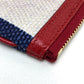 GUCCI 524788 Men's and Women's Baiadera Sylvie Striped Logo Clutch Bag Canvas/Leather Unisex Red