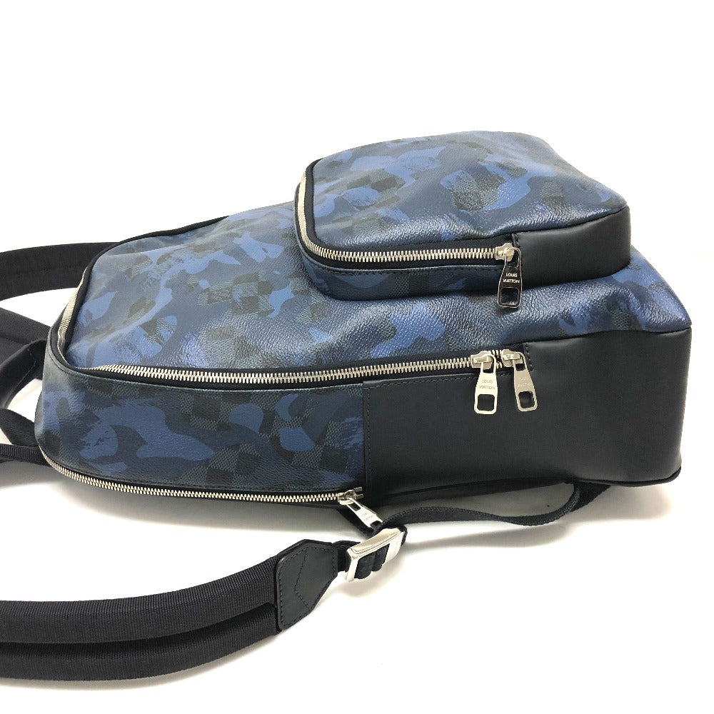 LOUIS VUITTON N41510 Damier Cobalt Andy Backpack, Men's Damier Cobalt Canvas, Cobalt Blue