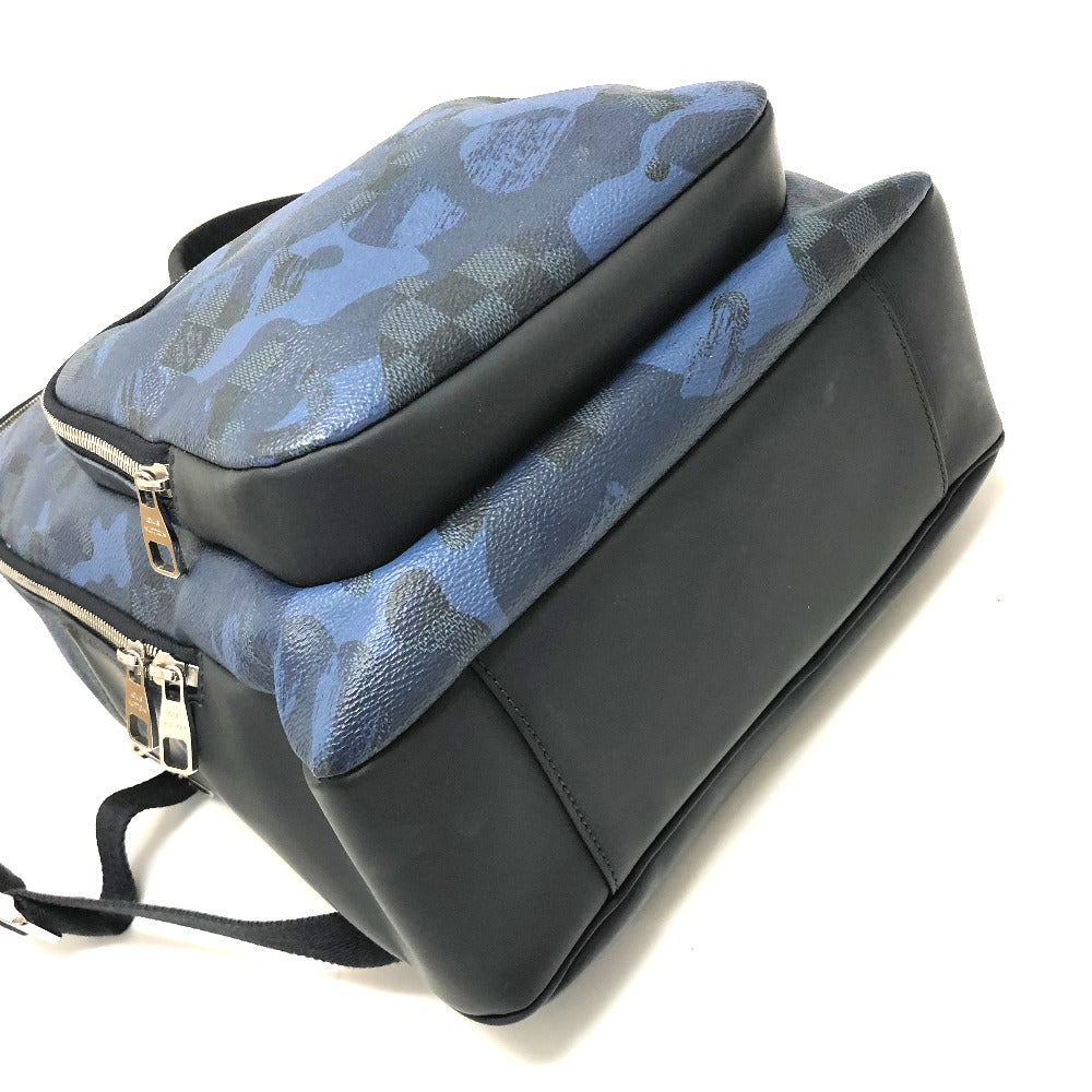 LOUIS VUITTON N41510 Damier Cobalt Andy Backpack, Men's Damier Cobalt Canvas, Cobalt Blue