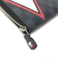 LOUIS VUITTON N64013 America's Cup 2017 Limited Edition Zippy Organizer Round Zipper Long Wallet in Damier Cobalt Canvas, Men's, Navy