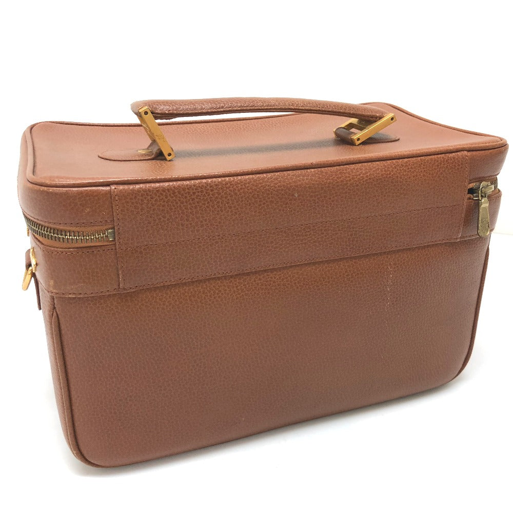 MCM Vanity Bag, Box Bag, 2-Way Shoulder/Handbag, Leather, Women's, Brown