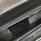Salvatore Ferragamo Gancini 2-Way Leather Handbag, Black, Women's