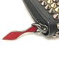 Christian Louboutin 3145073 Billetera redonda Panetone Spike Badt Leather Ladies Long Wallet (con bolso de monedas)