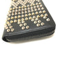 Christian Louboutin 3145073 Billetera redonda Panetone Spike Badt Leather Ladies Long Wallet (con bolso de monedas)