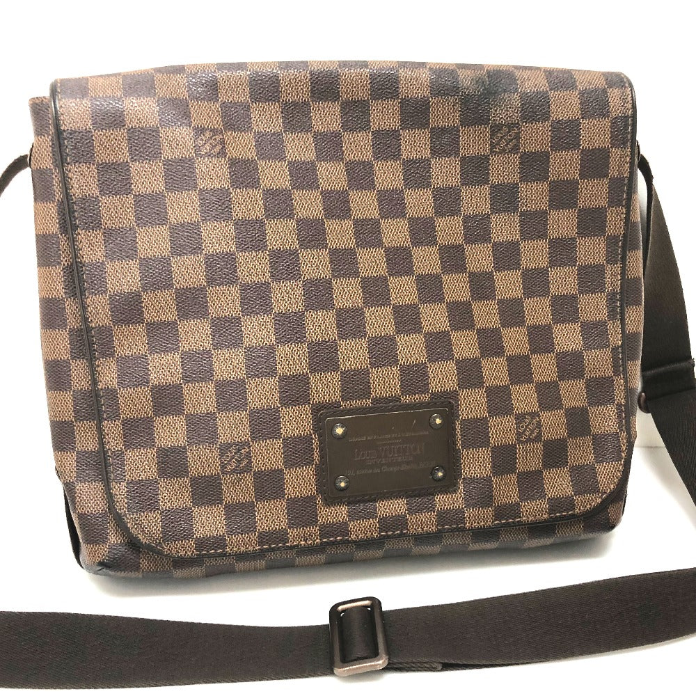 LOUIS VUITTON N51211　 ダミエ ブルックリンMM カバン メッセンジャーバッグ ショルダーバッグ ダミエキャンバス レディース エベヌ エベヌ