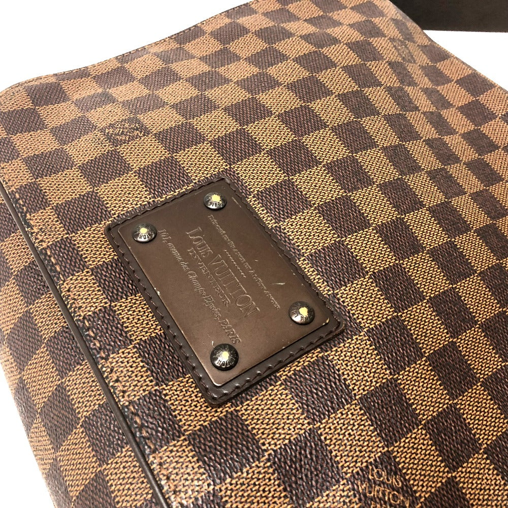 LOUIS VUITTON N51211　 ダミエ ブルックリンMM カバン メッセンジャーバッグ ショルダーバッグ ダミエキャンバス レディース エベヌ エベヌ