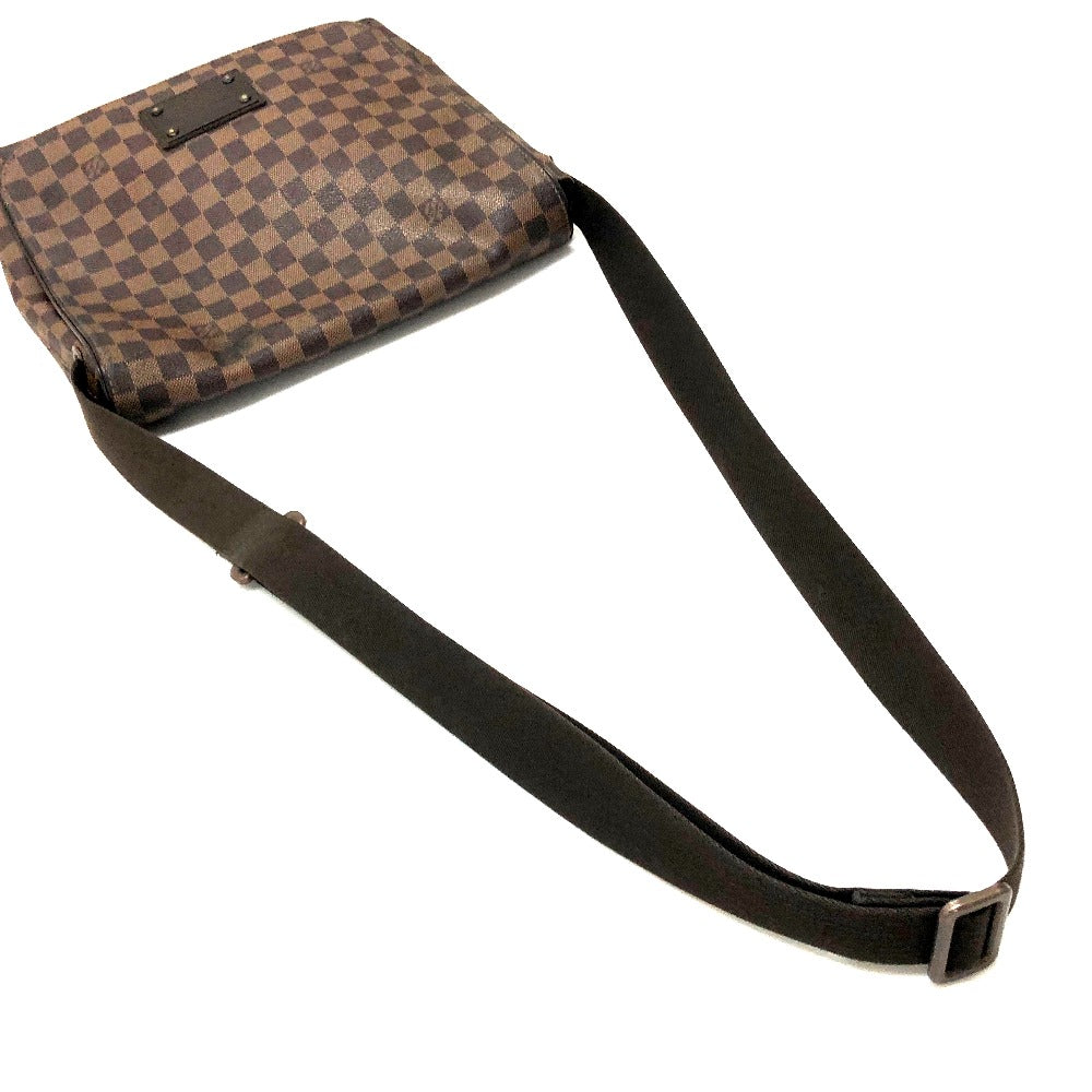 LOUIS VUITTON N51211　 ダミエ ブルックリンMM カバン メッセンジャーバッグ ショルダーバッグ ダミエキャンバス レディース エベヌ エベヌ