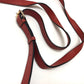 CELINE 斜め掛けバッグ ヴィンテージ カバン フラップ ショルダーバッグ レザー レディース レッド レッド