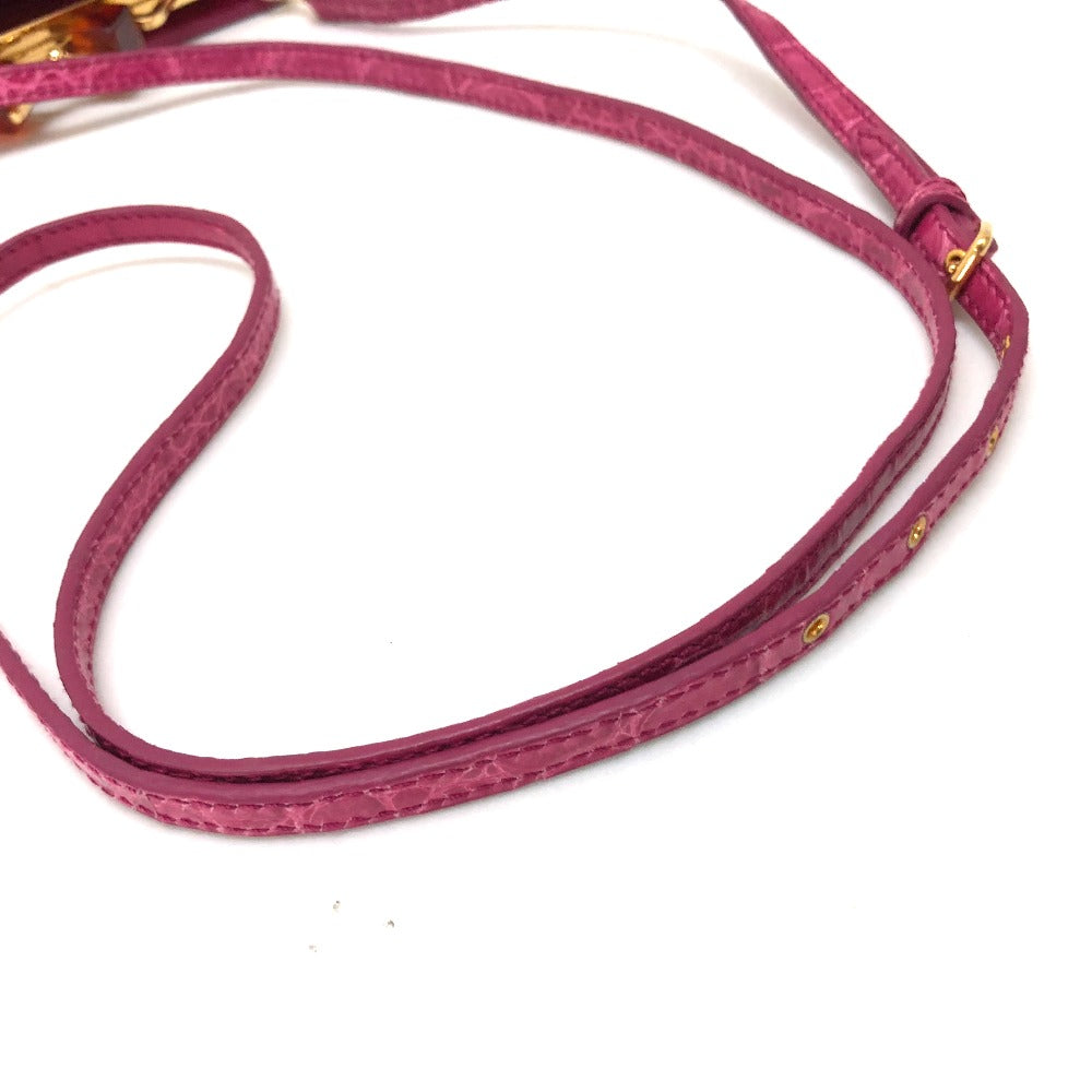 MIUMIU Pouch Shoulder Bag, Leather, Pink, for Women