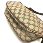 GUCCI 001115 0918 GG Plus Webbing Line Pouch Shoulder Bag PVC/Leather Women's Vintage Gucci