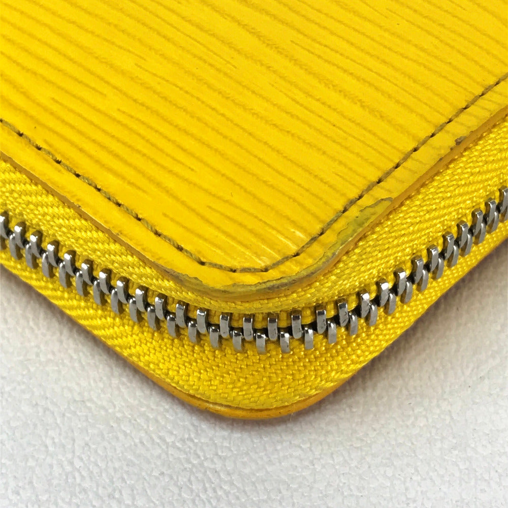 LOUIS VUITTON Epi Zippy Wallet, Round Zip Long Wallet, Epi Leather, Women's, Citron