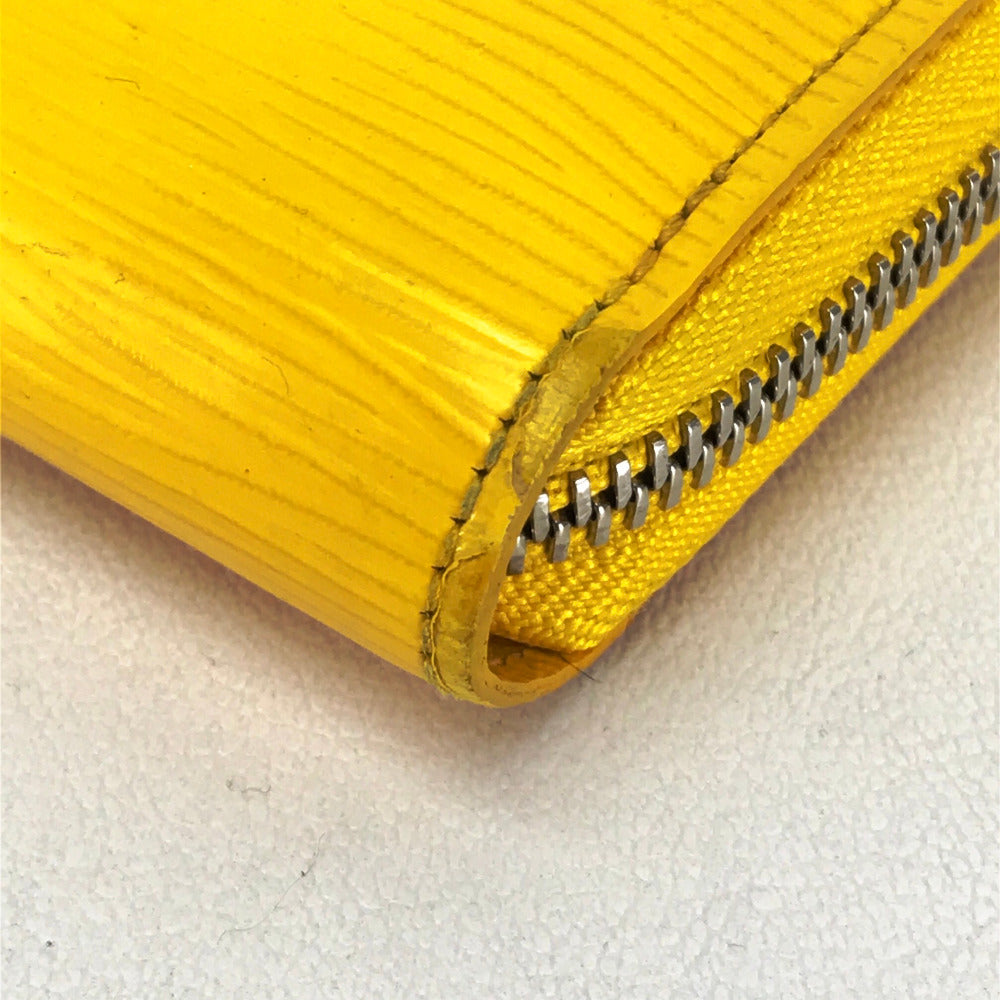 LOUIS VUITTON Epi Zippy Wallet, Round Zip Long Wallet, Epi Leather, Women's, Citron