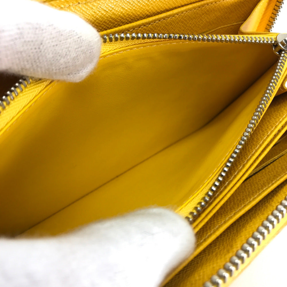 LOUIS VUITTON Epi Zippy Wallet, Round Zip Long Wallet, Epi Leather, Women's, Citron