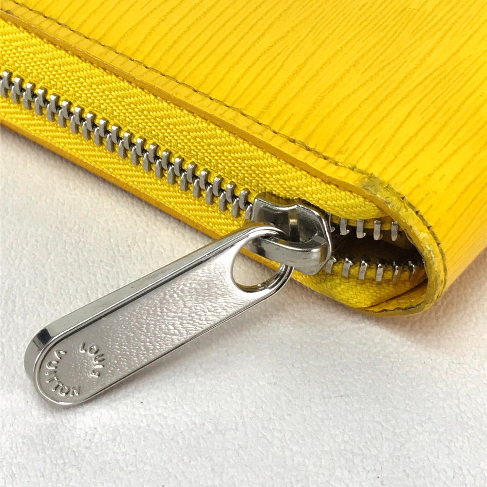 LOUIS VUITTON Epi Zippy Wallet, Round Zip Long Wallet, Epi Leather, Women's, Citron