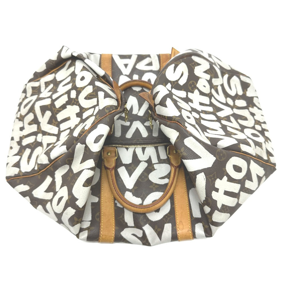 LOUIS VUITTON M92197 Monogram Graffiti Keepall 50 Boston Bag Bag Travel Bag Travel Bag Boston Bag Monogram Graffiti Canvas Unisex Brown