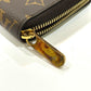 LOUIS VUITTON M41895 Monogram Zippy Wallet กระเป๋าสตางค์ซิปรอบ Monogram Canvas สำหรับผู้หญิง สี Fuchsia Brown