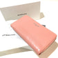 BALENCIAGA 419805 Exclusive Women's Leather Long Wallet with Zip-Around Design in Pink Beige