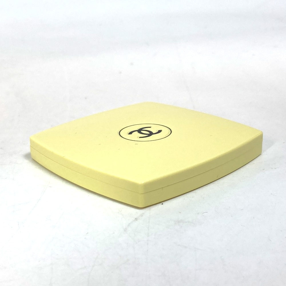 CHANEL 138065 CC ココマーク ミロワール ドゥーブル ファセット コンパクト ダブル ミラー 鏡 プラスチック レディース オヴニー 129 イエロー
