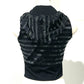 CHANEL 19C Zip-Up Hooded Vest with Sequins, Women's, Black